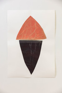"Amygdala 6", 2018, paper collage, 109 x 76.5 cm